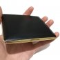 Antique Tremblay Paris Cigarette Case 1970 French Black Leather Beautiful Design