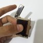 Vintage Flaxy Mini Pocket Lighter, Gold, Tobacciana Collectible For Cigarettes