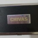 Vintage Chivas Metal Cigarette Case Box Portable Silver Men Tobacco Holder
