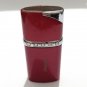 Vintage COLTON Red Crystal Gemstone Lighter Smoked Collectible Working Conditon