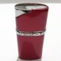 Vintage COLTON Red Crystal Gemstone Lighter Smoked Collectible Working Conditon