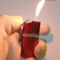 Vintage COLTON Red Crystal Gemstone Lighter Smoked Collectible Working Conditon