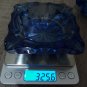 Vintage Cobalt Blue Cut Crystal Ashtray - Elegant Glass For Cigarettes & Cigars