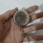 Keyring Mini Portable Round Ashtray - Small Stainless Steel Pocket Tray Flag UK
