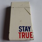 White Logo "Stay True" Windproof Lighter, Rare Cigar/Cigarette, Gas, Collectible White Logo "Stay True" Windproof Lighter, Rare Cigar/Cigarette, Gas, Collectible