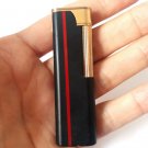 Elegant Black, Gold & Red Lighter Japan, Butane Gas, Working, Collectible, Tabac
