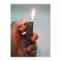 2000 Heart Silver Butane Gas Lighter Working Collectible Cigarette Flame Smoking