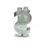 Vintage Dollar-Shaped Electric Lighter, Silver, Tobacco & Smoking Collection