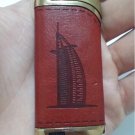 Leather Lighter, Dubai Burj Al Arab Jumeirah, Working, Gas Butane, Windproof