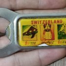 Vintage Very Rare Portable Bottle Opener Switzerland Country Souvenir Collection