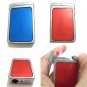 Vintage Old Synoco Normne Oval Gas Torch Lighter &acirc;�� Red & Blue, Working Condition
