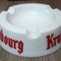Vintage Kronenbourg Ashtray 1970s Opalex Milk Porcelain White - Made in France
