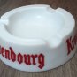 Vintage Kronenbourg Ashtray 1970s Opalex Milk Porcelain White - Made in France