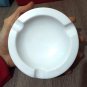 Vintage Kronenbourg Ashtray 1970s Opalex Milk Porcelain White - Made in France