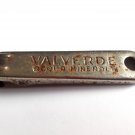 Vintage Valverde Acqua Minerale Bottle Opener Advertising Steel Silver - Italy