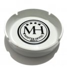 Rare Vintage MH Master Hotel Brescia Ashtray White Porcelain 1990s Made in Italy