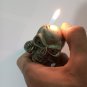 Skull Skeleton Shaped Cigar/Cigarette Lighter Refillable Butane Gas Normal Flame