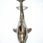 Vintage Silver Bottle & Can Opener - Decorated Big Dolphin Figure, 144.7g