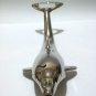 Vintage Silver Bottle & Can Opener - Decorated Big Dolphin Figure, 144.7g