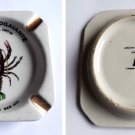 Vintage Porcelain Ashtray Tobacco Decoration, Barcelona Bogavante, Made in Spain