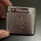 Vintage Rare Silver Match Lighter Dog Design Collectible Elegant Classic France