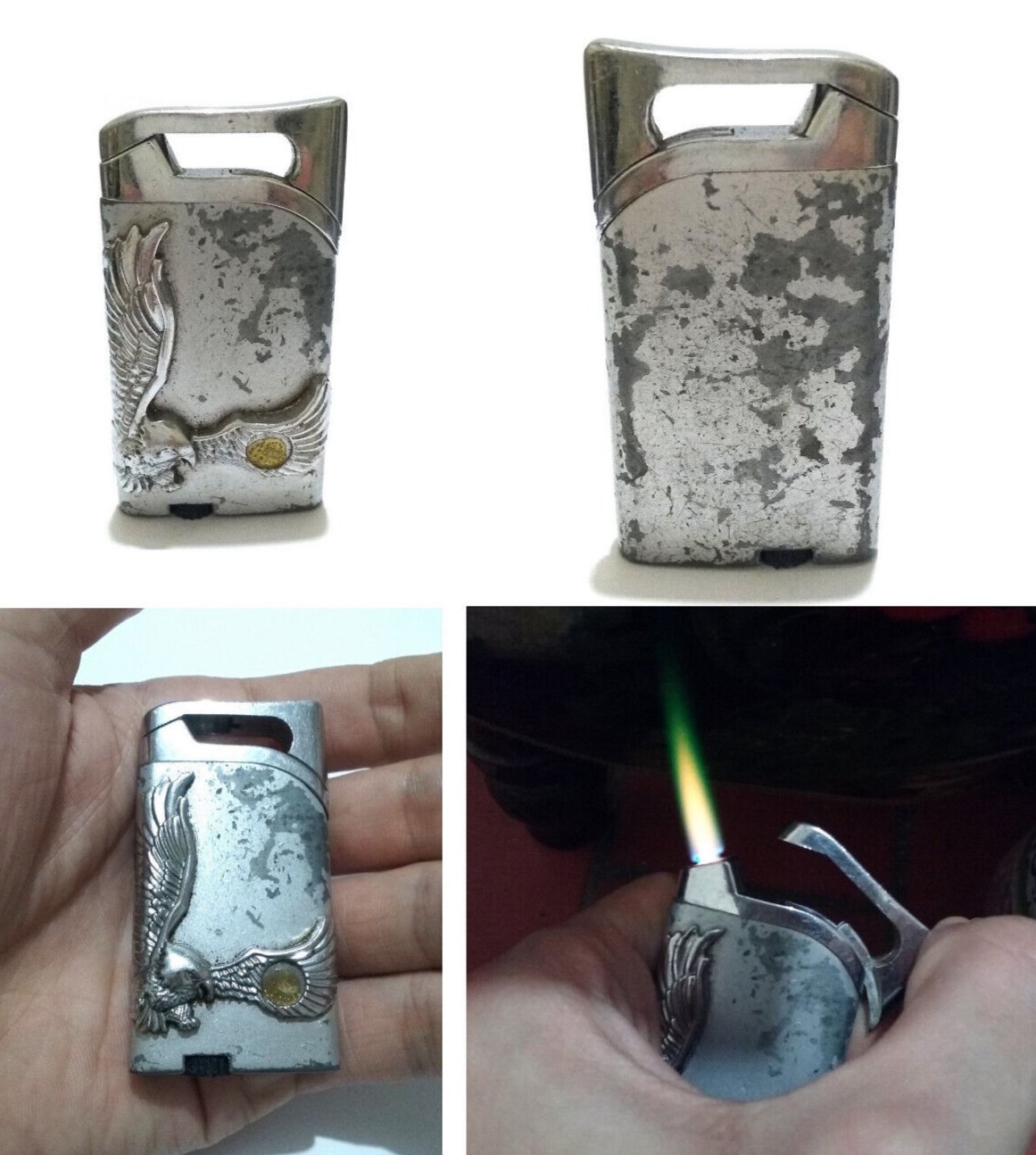 New Adjustable Butane Torch Lighter Windproof Jet Flame Eagle Design For Cigar