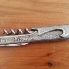 VINTAGE VERY RARE OPENER RIOJA BERBERANA CARTA DE PLATA SILVER COLOR FROM SPAIN