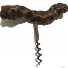 Vintage Lacquered Burl Wood Corkscrew - Grape Handle Wine Bottle Opener Vintage Lacquered Burl Wood Corkscrew - Grape Handle Wine Bottle Opener