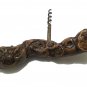 Vintage Lacquered Burl Wood Corkscrew - Grape Handle Wine Bottle Opener