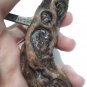 Vintage Lacquered Burl Wood Corkscrew - Grape Handle Wine Bottle Opener