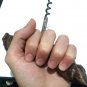 Vintage Lacquered Burl Wood Corkscrew - Grape Handle Wine Bottle Opener