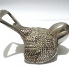 Vintage Silver-Plated Bottle & Can Opener - Decorated Bird Figure, 208g Vintage Silver-Plated Bottle & Can Opener - Decorated Bird Figure, 208g