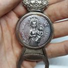 Antique Rare Religious Medal Opener - Ntra. Sra. de Lucc Old Spanish Collectible