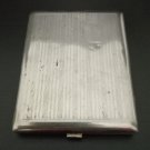 Vintage Cigarette Case Silver Color Made in Austria Beautiful Design 1970s