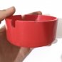 Vintage Red Round Plastic Ashtray ** Made in Germany **