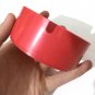 Vintage Red Round Plastic Ashtray ** Made in Germany **