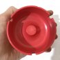 Vintage Red Round Plastic Ashtray ** Made in Germany **