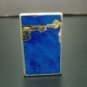 Vintage Lighter Collectible MR DORIS Blue Gold Color Butane Gas - Made in Japan