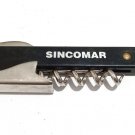 Vintage Opener Sincomar Company From Brazil Corkscrew Bar Wine Key & Bottle