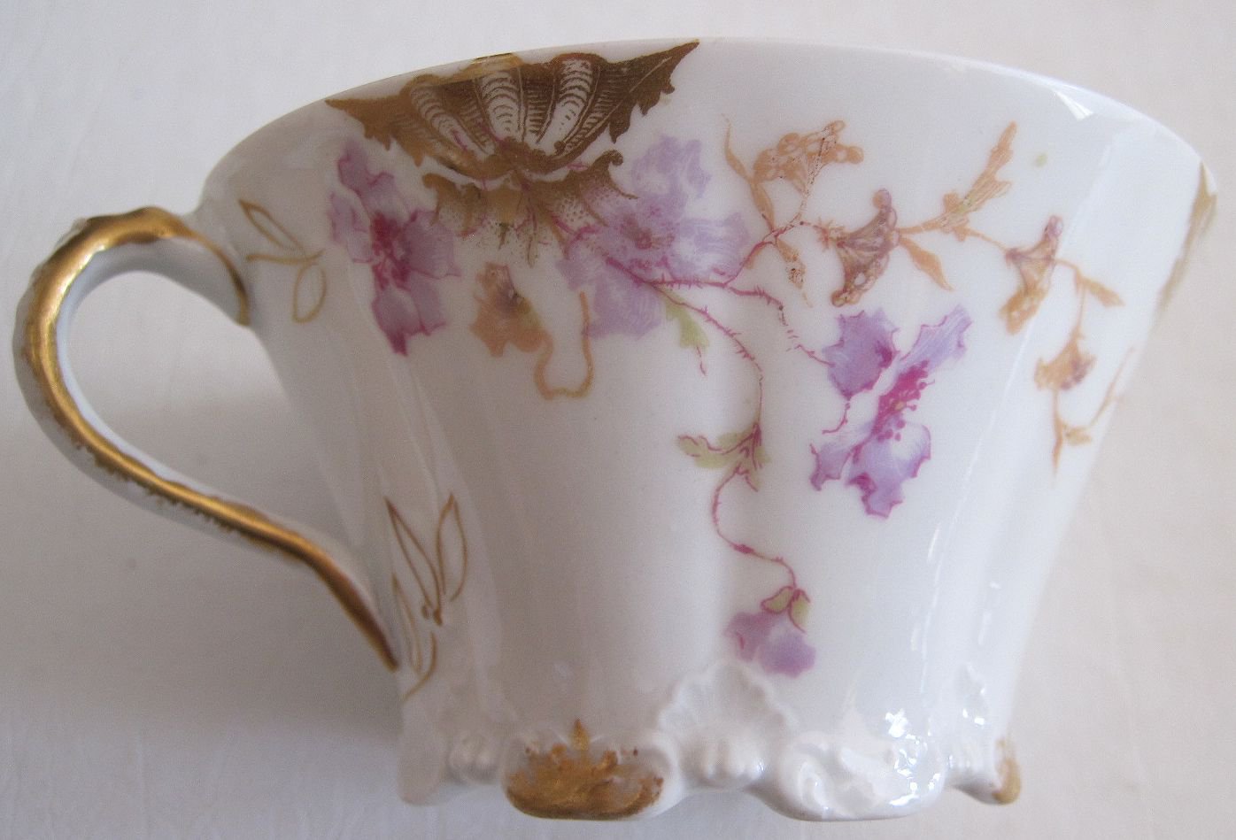 Theodore Haviland Limoges Porcelain Cup Saucer Caroline Blank Schleiger