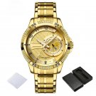 Watch for Men Waterproof Quartz Calendar Stainless Steel with Luminous Hands