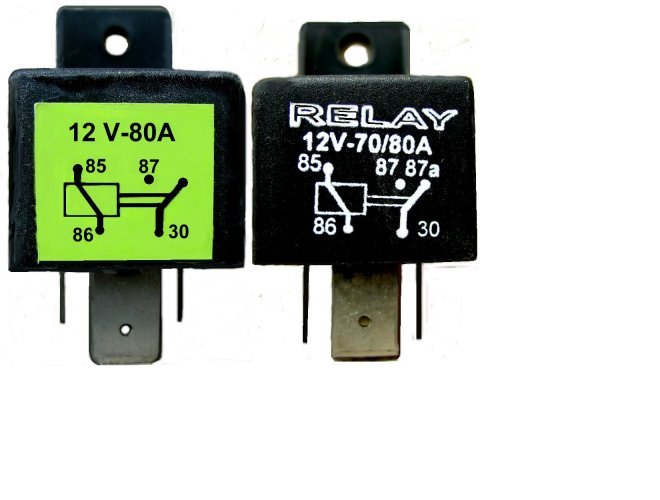 4 Nos POWER RELAY Power Relays 70A 70 amp 80A 12V Automotive 4 Pin