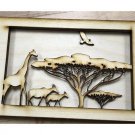 African Tunnel Book Laser Cut  DXF & CDR Read to use files***