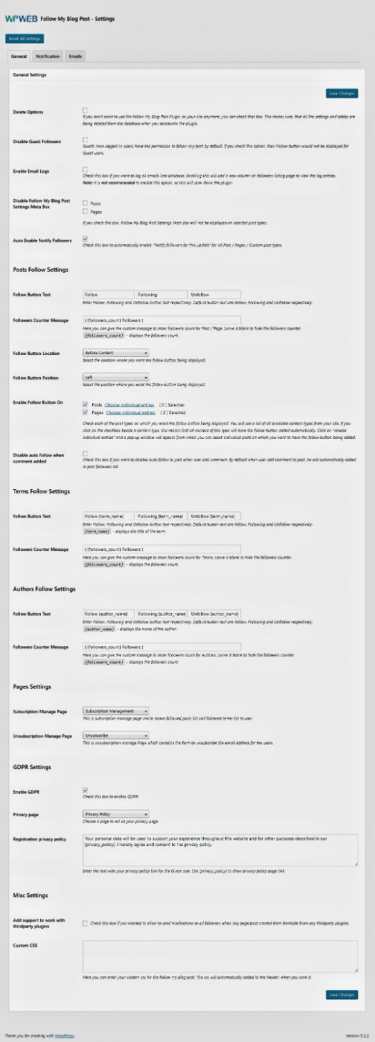 Follow My Blog Post Plugin- Ultimate WordPress Follow Plugin