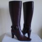 Bandolino Dioela leather tall knee high boots heels 9.5