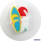 5 PCS Gnome  With Surfboards Silicone Focal Beads