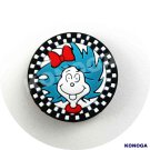 5 PCS The blue-haired kid with the big bow Silicone Focal Beads