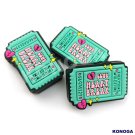 5 PCS Club heart break  Silicone Focal Beads