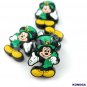5 PCSCute Mouse Hold Flower  Silicone Focal Beads