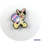 5 PCS Easter Mouse with Eggs Silicone Focal Beads